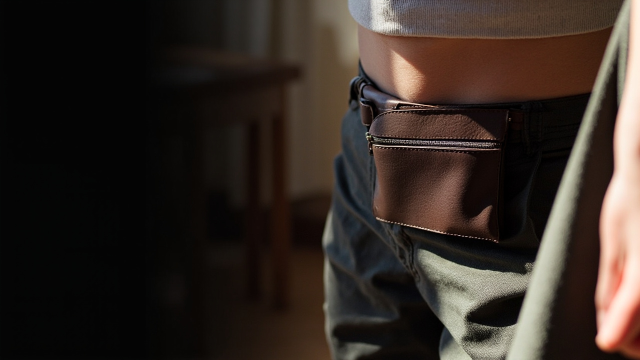 Ceinture dissimulant des billets  
Accessoire pour cacher de l'argent