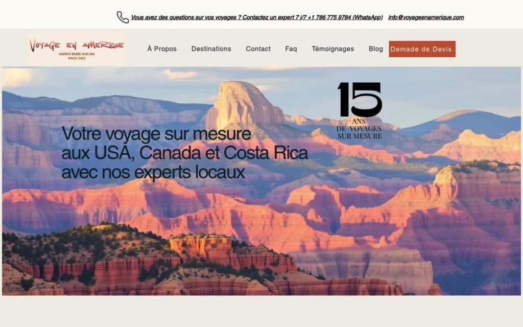 voyage en amerique